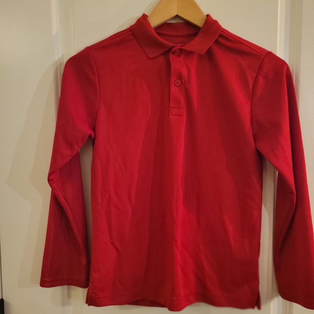 Chaps Boys Long Sleeve Polo